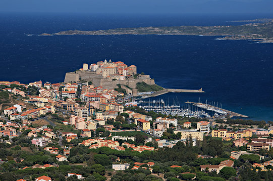 Calvi Citadel From Above The Town