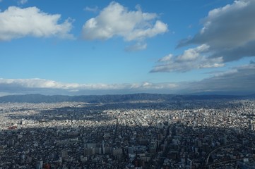 あべのハルカス　生駒山