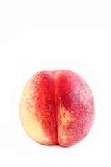Fresh Nectarine on White Background