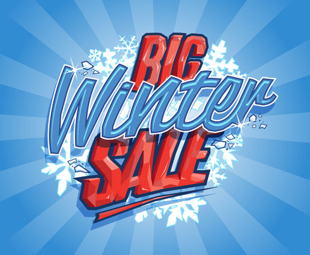 Big Winter Sale Retro Design