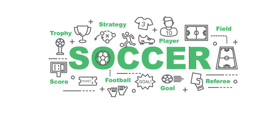 soccer vector banner