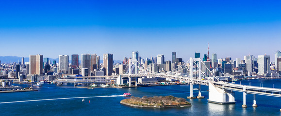 レインボーブリッジと東京ベイエリア