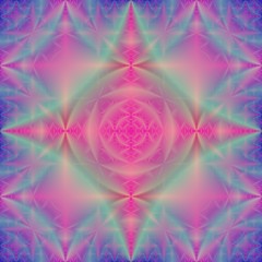Fototapeta na wymiar Continuous fractal astral worlds pattern. Spiritual trance vision. 