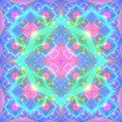 Continuous  fractal astral worlds pattern. Spiritual trance vision.  