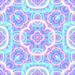 Continuous  fractal astral worlds pattern. Spiritual trance vision.  