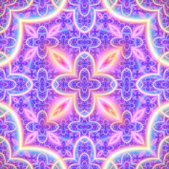 Continuous  fractal astral worlds pattern. Spiritual trance vision.  