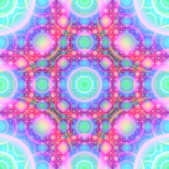 Continuous  fractal astral worlds pattern. Spiritual trance vision.  