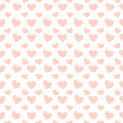 cute seamless pattern with hearts