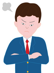 男子高校生の怒り