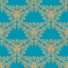 Repeating vector  damask pattern
