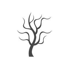 Silhouette of a lonely tree