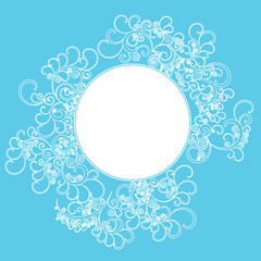 Vector curl  round frame 