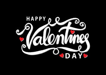 appy valentines day handwritten lettering holiday 
