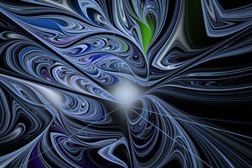 Fractal art background for creative design. Abstract fractal. De