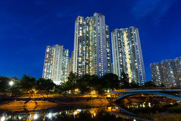 Fototapeta na wymiar Hong Kong residential building