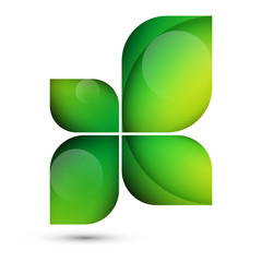 ekologiczne logo wektor