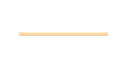 Brown corrugated cardboard box from front angle. Blank, horizontal, thin, and rectangle shape.
