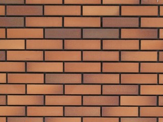 茶色いタイルの壁