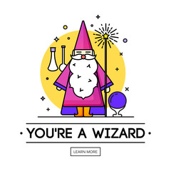 Magic illustration. sparkle magic lights. mystery miracle