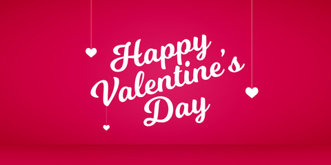 valentines day lettering background 14Th february typography design