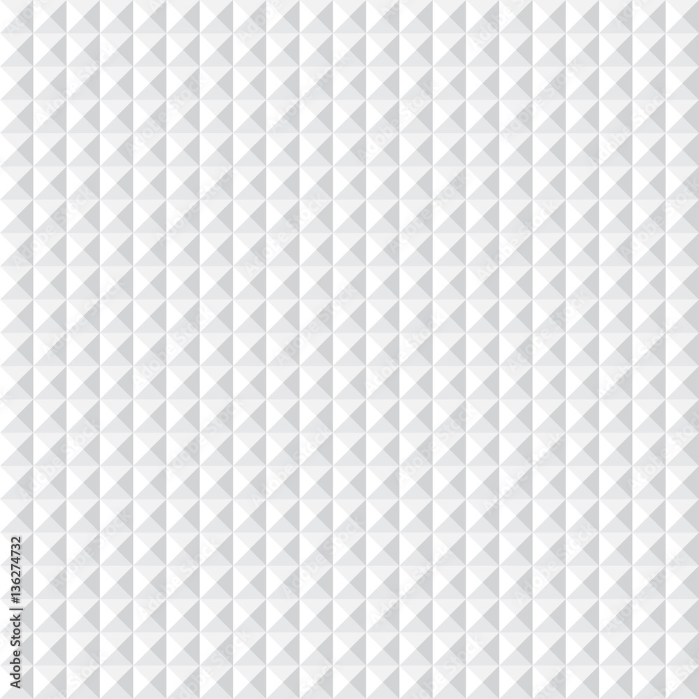 Poster White geometric futuristic texture, seamless background