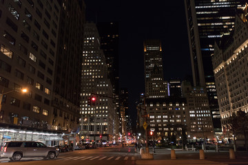 Fototapeta na wymiar Manhattan at night