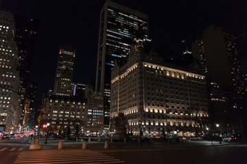 Fototapeta na wymiar Manhattan at night