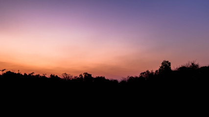 Twilight sky in the morning