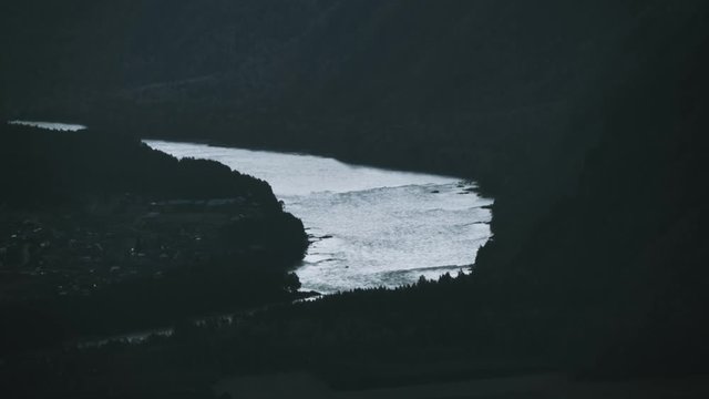 Altai Mountain river Katyn in the summer