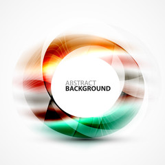 Modern shiny blurred swirl template