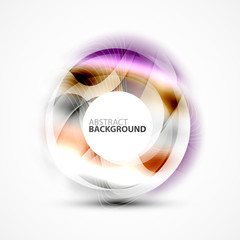 Modern shiny blurred swirl template