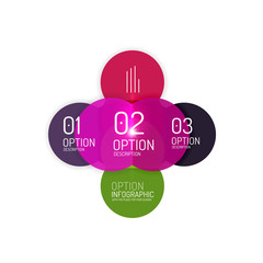 Vector business infographics, option select