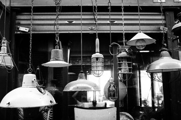 antique lamp in market