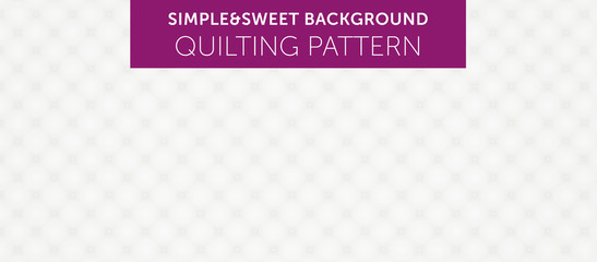 Quilting pattern Simple & Sweet Background vol.5 - obrazy, fototapety, plakaty