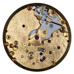 clockwork old mechanical watch, high resolution and detail
