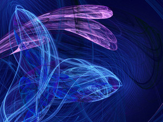 Fractal rose.Digital collage.