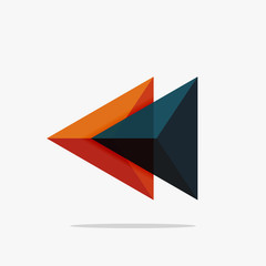 Blank triangle layout business template