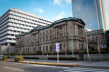 Gordijnen Bank of Japan headquarters in Chuo, Tokyo, Japan © free2trip