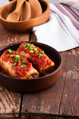 Cabbage roll, golubtsi, traditional Ukrainian cuisine,