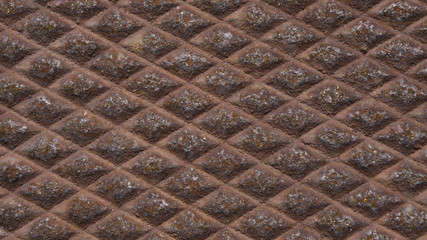 Rusty diamond pattern