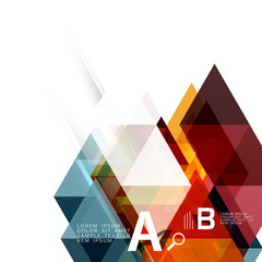 Fototapeta premium Vector geometric abstract background