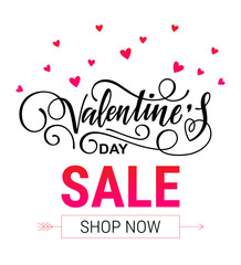 Valentine's day sale poster
