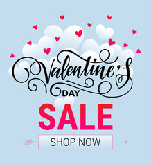 Valentine's day sale poster