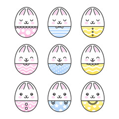 Easter bunny eggs