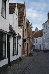 Fototapeta na wymiar On the street of Bruges