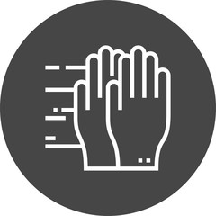Obraz premium gloves icon
