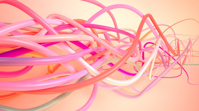 Abstract cord plexus background (pink)