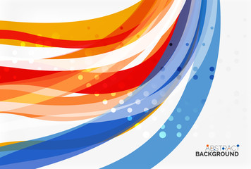 Colorful flowing wave abstract background