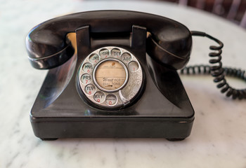 Antique old telephone