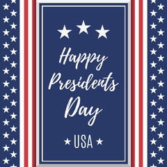 Presidents Day background.